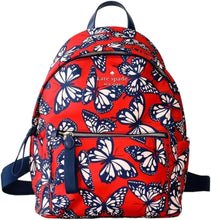 Load image into Gallery viewer, Kate Spade Chelsea Medium Backpack Butterfly The Little Better Red Nylon