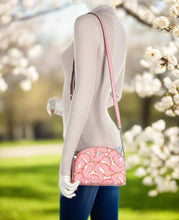 Load image into Gallery viewer, Kate Spade Crossbody Womens Pink Spencer Double Zip Leather Dome Bag Vegan