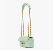 Load image into Gallery viewer, Kate Spade Evelyn Small Shoulder Bag Pistachio Quilted Leather Chain Crossbody
