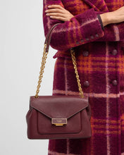 Load image into Gallery viewer, Kate Spade Gramercy Shoulder Bag Red Medium Convertible Leather Flap Chain
