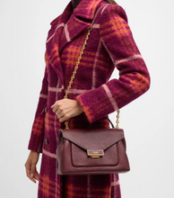Load image into Gallery viewer, Kate Spade Gramercy Shoulder Bag Red Medium Convertible Leather Flap Chain