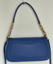 Load image into Gallery viewer, Kate Spade Gramercy Small Flap Shoulder Bag Blueberry Leather Crossbody Chain