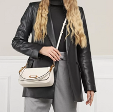 Load image into Gallery viewer, Kate Spade Gramercy Small Flap Shoulder Bag White Leather Crossbody Chain