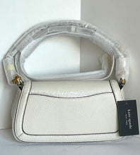 Load image into Gallery viewer, Kate Spade Gramercy Small Flap Shoulder Bag White Leather Crossbody Chain