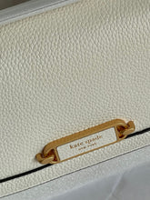 Load image into Gallery viewer, Kate Spade Gramercy Small Flap Shoulder Bag White Leather Crossbody Chain