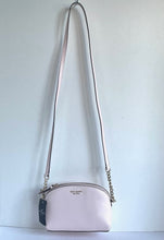 Load image into Gallery viewer, Kate Spade Hilli Dome Crossbody Small Chalk Pink Saffiano Leather Shoulder Bag