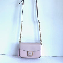 Load image into Gallery viewer, Kate Spade Katy Flap Chain Crossbody Mochi Pink Textured Leather Shoulder Bag
