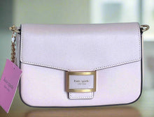 Load image into Gallery viewer, Kate Spade Katy Flap Chain Crossbody Mochi Pink Textured Leather Shoulder Bag