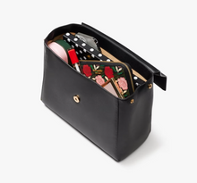 Load image into Gallery viewer, Kate Spade Katy Medium Flap Backpack Black Leather Adjustable Original Pkg