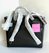 Load image into Gallery viewer, Kate Spade Katy Medium Flap Backpack Black Leather Adjustable Original Pkg