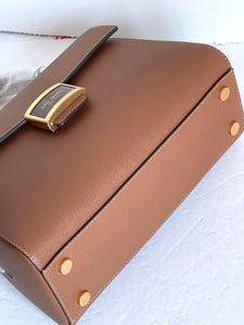 Kate Spade Katy Medium Top-handle Bag Brown Leather Crossbody Orig PKG