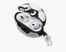 Load image into Gallery viewer, Kate Spade Kickoff 3d Ball Airpod Pro 2nd Gen Case Soccer Black White Keyring