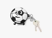Load image into Gallery viewer, Kate Spade Kickoff 3d Ball Airpod Pro 2nd Gen Case Soccer Black White Keyring