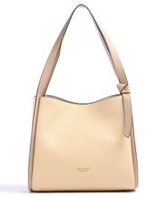 Load image into Gallery viewer, Kate Spade Knott Large Leather Shoulder Bag Brown White Colorblock ORIGPKG