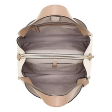 Load image into Gallery viewer, Kate Spade Knott Large Leather Shoulder Bag Brown White Colorblock ORIGPKG