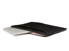 Load image into Gallery viewer, Kate Spade Laptop Sleeve Case Black Leather Padded Computer Pouch Scratch Resistant