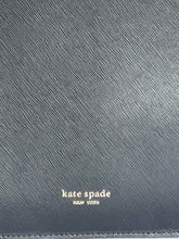 Load image into Gallery viewer, Kate Spade Laptop Sleeve Spencer Case Black Leather Padded Computer Pouch