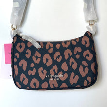 Load image into Gallery viewer, Leopard print handbag with 'kate spade New York' logo on a white background