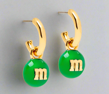 Load image into Gallery viewer, KateSpadeM_M_sGreenCharmHuggiesCuffEarrings6
