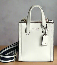 Load image into Gallery viewer, Kate Spade Manhattan Mini Tote Crossbody White Leather Shoulder Bag