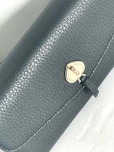Load image into Gallery viewer, Kate Spade Marti Large Flap Wallet Black Continental Pebbled Leather Slim Clutch