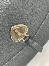 Load image into Gallery viewer, Kate Spade Marti Large Flap Wallet Black Continental Pebbled Leather Slim Clutch