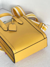 Load image into Gallery viewer, Kate Spade Mini Manhattan Crossbody Womens Yellow Leather Tote Shoulder Bag