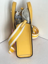 Load image into Gallery viewer, Kate Spade Mini Manhattan Crossbody Womens Yellow Leather Tote Shoulder Bag