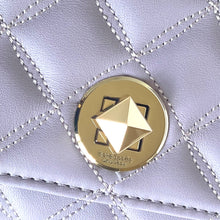 Load image into Gallery viewer, Kate Spade Natalia Quilted Wallet Womens Lilac Large Turn Lock Continental