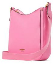 Load image into Gallery viewer, Kate Spade Roulette Shoulder Bag Pink Medium Messenger Pebbled Leather Slim