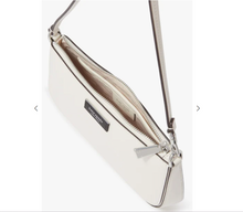 Load image into Gallery viewer, Kate Spade Sam Icon Leather Mini Pochette 90s White Shoulder Bag Wristlet