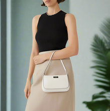 Load image into Gallery viewer, Kate Spade Sam Icon Leather Mini Pochette 90s White Shoulder Bag Wristlet