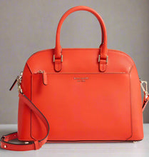 Load image into Gallery viewer, Kate Spade Satchel Crossbody Womens Medium Louise Dome Leather, Tamarillo