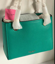 Load image into Gallery viewer, Kate Spade Shoulder Bag Tote Womens Blue Medium Leather Amelia Chain Strap.