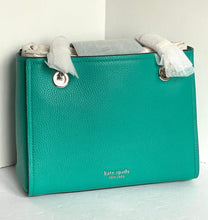 Load image into Gallery viewer, Kate Spade Shoulder Bag Tote Womens Blue Medium Leather Amelia Chain Strap.