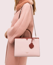 Load image into Gallery viewer, Kate Spade Shoulder Bag Womens Large Red Leather Satchel Spencer Top Handle