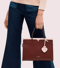 Load image into Gallery viewer, Kate Spade Shoulder Bag Womens Large Red Leather Satchel Spencer Top Handle