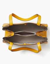 Load image into Gallery viewer, Kate Spade Shoulder Bag Womens Yellow Large Lane Large Leather Hobo Satchel