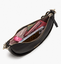 Load image into Gallery viewer, Kate Spade Smile Small Shoulder Bag Womens Silver Crossbody Tweed Metallic Leather