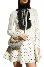 Load image into Gallery viewer, Kate Spade Smile Small Shoulder Bag Womens Silver Crossbody Tweed Metallic Leather