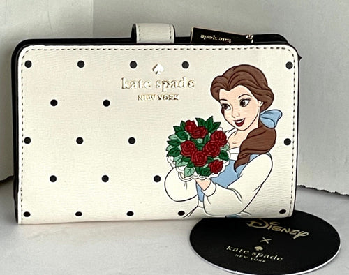 Kate Spade Wallet Disney Beauty and the Beast Madison Medium Compact Small