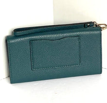 Load image into Gallery viewer, Kate Spade Wallet iPhone Wristlet Womens Blue Bifold Slim Leather Bifold Tech