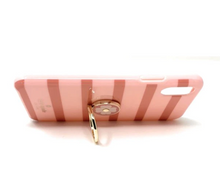 Load image into Gallery viewer, Kate Spade iPhone X and XS Ring Stand Pink Stripe Comold Protective Case