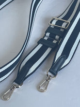 Load image into Gallery viewer, Kate Spade Crossbody Shoulder Strap Replacement Striped Webbed Dog Clips