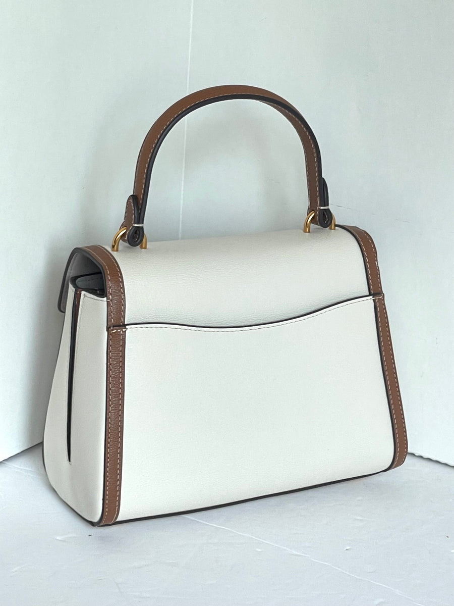 Lauren ralph lauren colorblock beckett satchel top