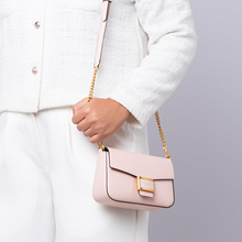 Load image into Gallery viewer, Kate Spade Katy Small Flap Crossbody Shoulder Bag Mochi Pink Leather Chain