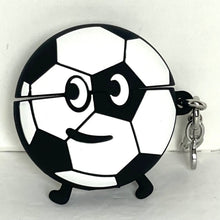 Load image into Gallery viewer, Kate Spade Kickoff 3d Ball Airpod Pro 2nd Gen Case Soccer Black White Keyring