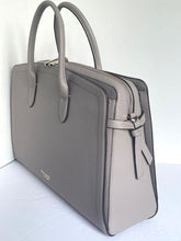 Load image into Gallery viewer, Kate Spade Knott Commuter Bag Laptop Tote Womens Taupe Large Leather Work Bag