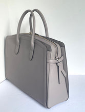 Load image into Gallery viewer, Kate Spade Knott Commuter Bag Laptop Tote Womens Taupe Large Leather Work Bag