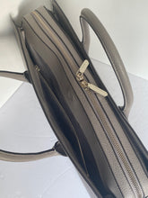 Load image into Gallery viewer, Kate Spade Knott Commuter Bag Laptop Tote Womens Taupe Large Leather Work Bag